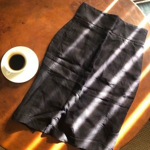 Zara linen pencil skirt